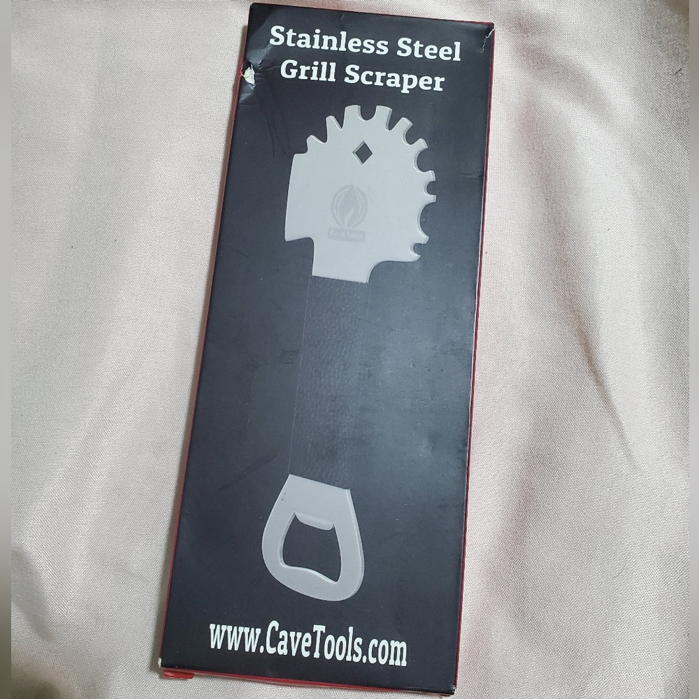 Stainless Steel Bristle-Free Grill Scraper Unused
